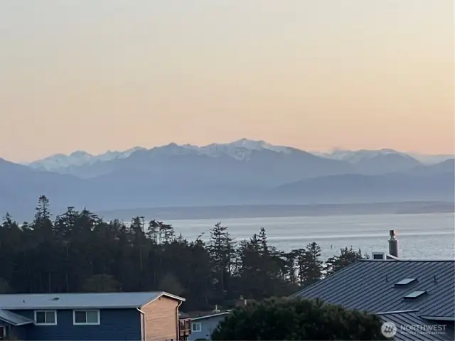 Olympic mountains to the southwest.