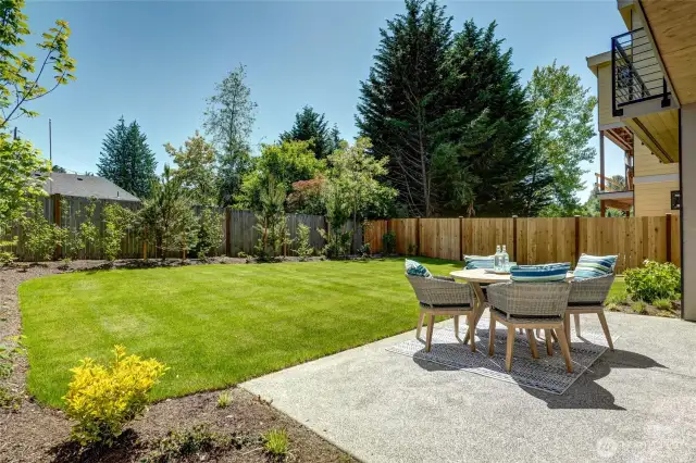 Large fully-fenced yard.