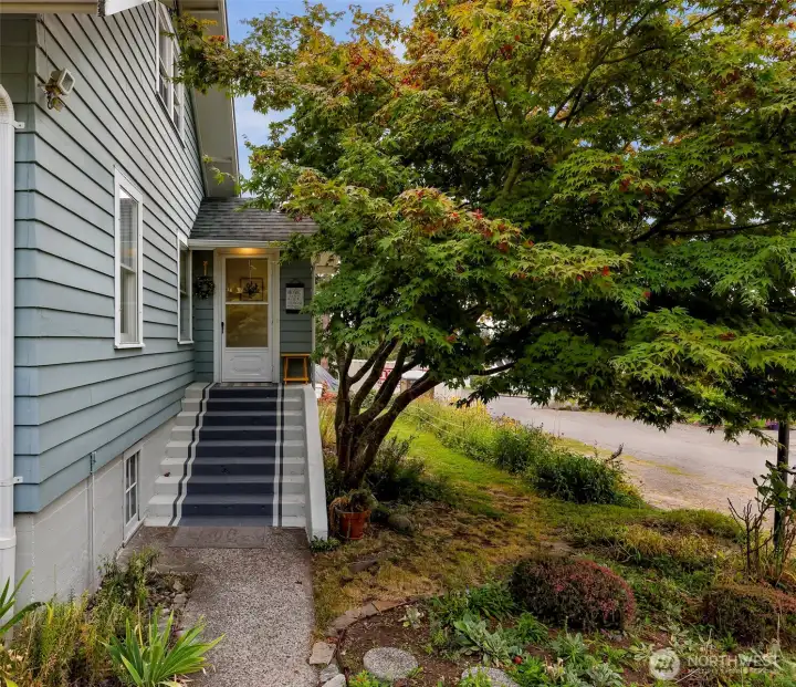 Front steps to entry way