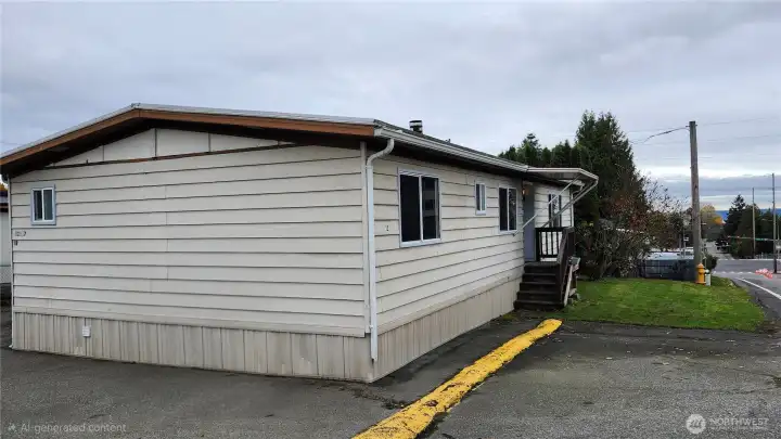 Vinyl siding and skirting.