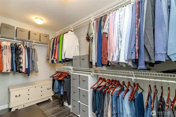Primary walk in closet