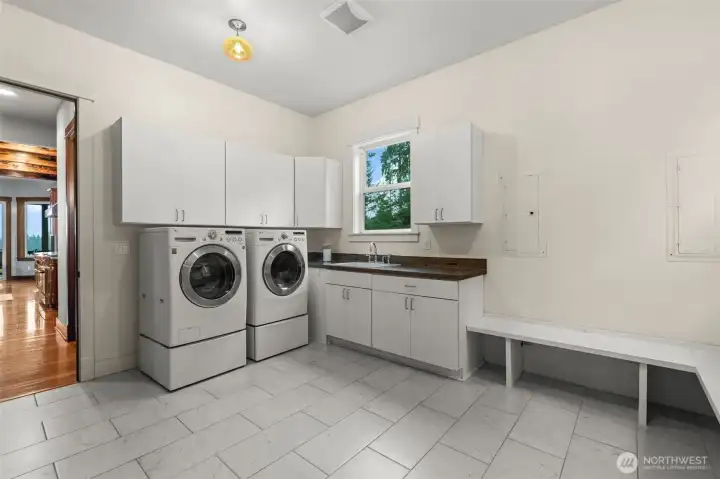 Laundry off kitchen