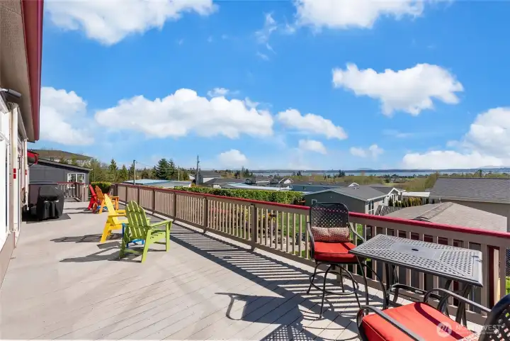 Views for days with this massive outdoor space.