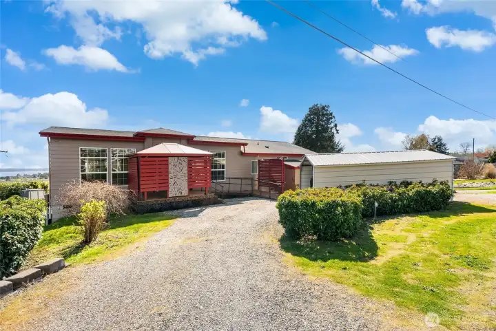 Street side with car port