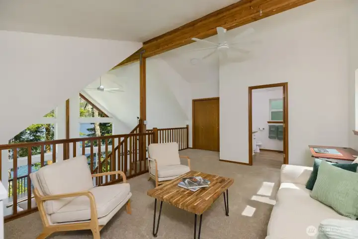 The Primary Suite is currently set up as 1 of 2 home offices.