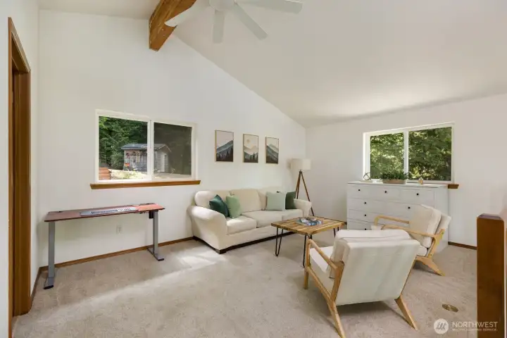 Primary Bedroom comes with Murphy bed that conveys with the sale of the home. , and is used as office/ Additional sitting area