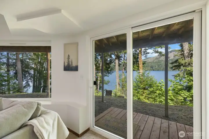 One of 2 Slider doors so that you can always have a view of the lake and your backyard.