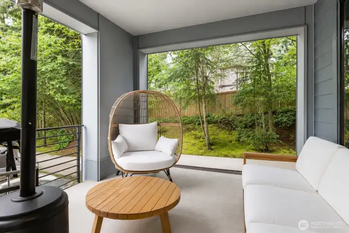 Private patio for entertaining Private patio for entertaining