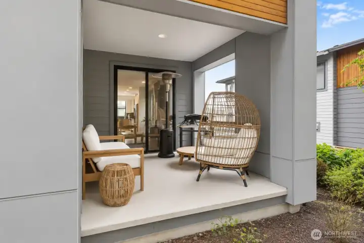 Private patio for entertaining Private patio for entertaining