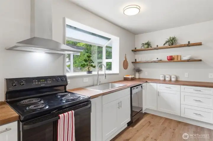 Ample natural light with this garden window.