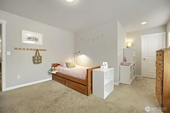 Spacious bedroom with room to grow.