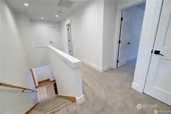 Light colored walls and trim Light colored walls and trim