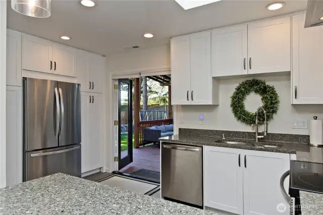 french doors to covered deck