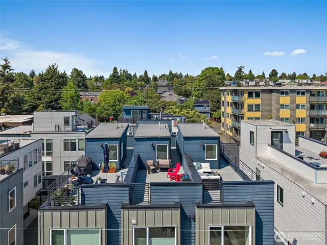 Rooftop deck on the right.