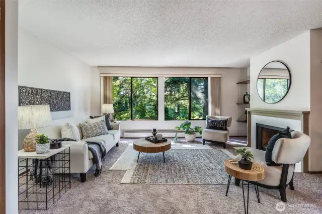 Lots of space in this living room!