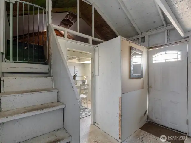 The loft is a great Play room or storage area.