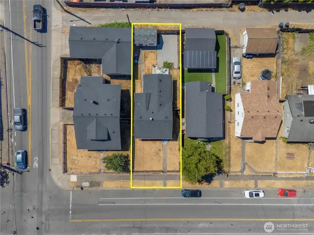 Aerial photo #2. Boundary lines for illustrative purposes only.