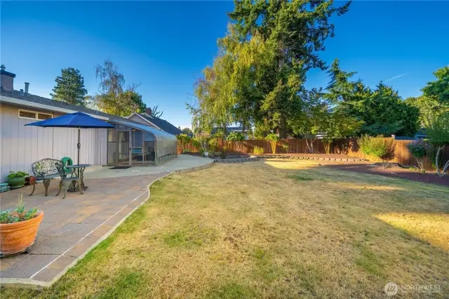 Private and tranquil backyard to enjoy.