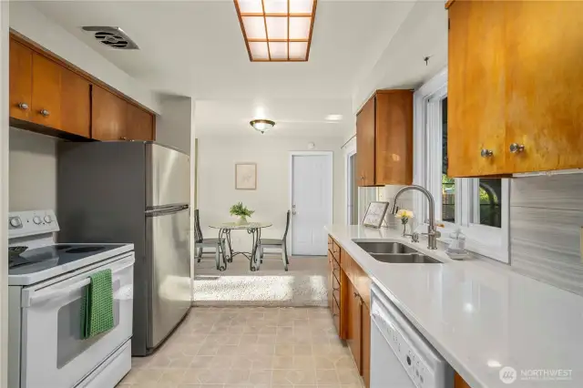 East facing kitchen for the perfect morning cup of coffee to enjoy.