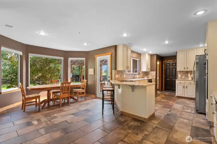 Open Concept kitchen with additional eating.