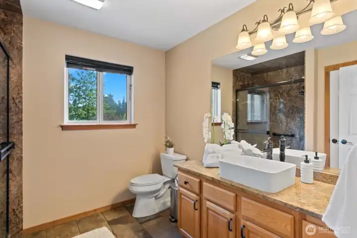 upper level bathroom
