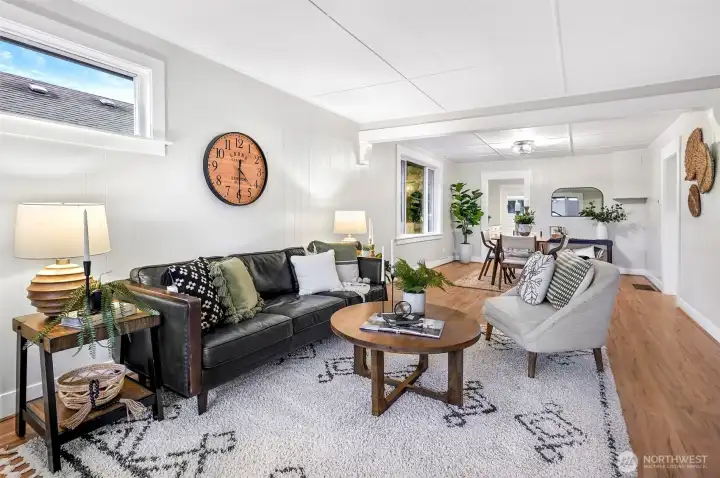 New LVP and new interior are two of the things you are greeted with when you enter the home