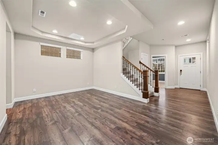 Plenty of room here for Grandma's hutch!