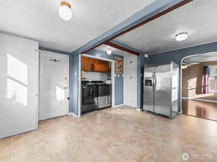 Huge kitchen off the livingroom