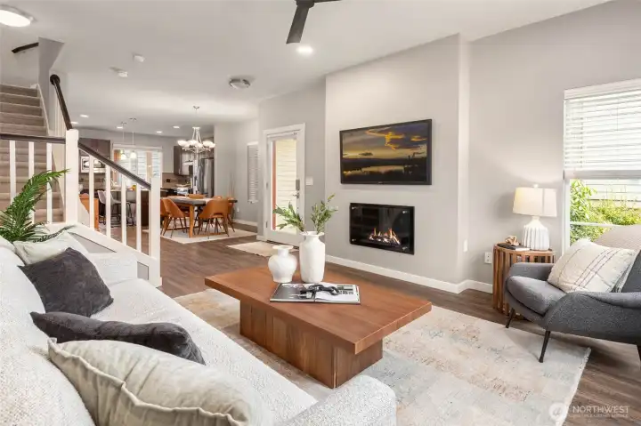 Wide-open floor plan.