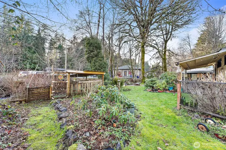 Come spring and summer, lush garden spaces and vibrant blooms beautifully surround the property