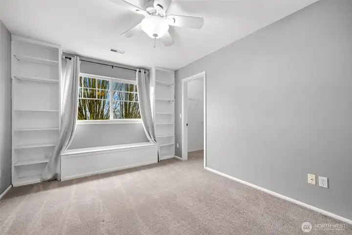 Bedroom #4 with walk-in closet and views