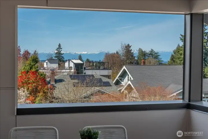 On a clear day, the view of the Olympics is hard to beat.