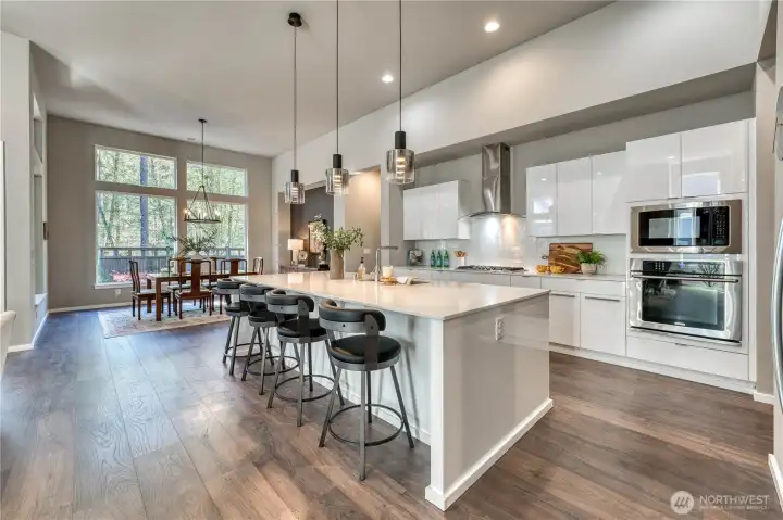 Amazing open concept kitchen allows seamless flow for entertaining.