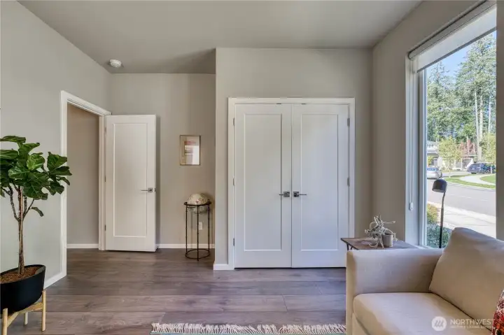 Upgraded laminate flooring throughout the entire home.