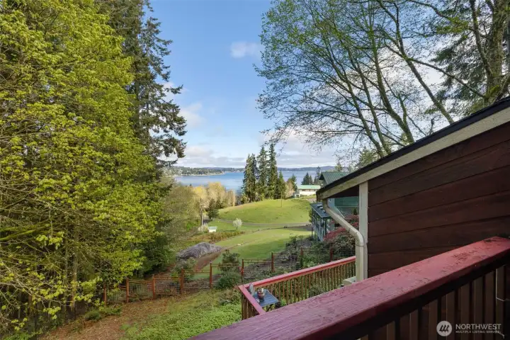 View from private upper level balcony.