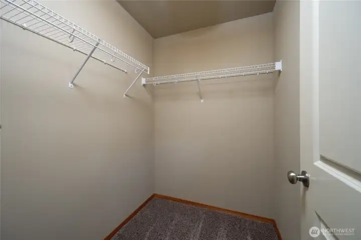 Primary walk in closet