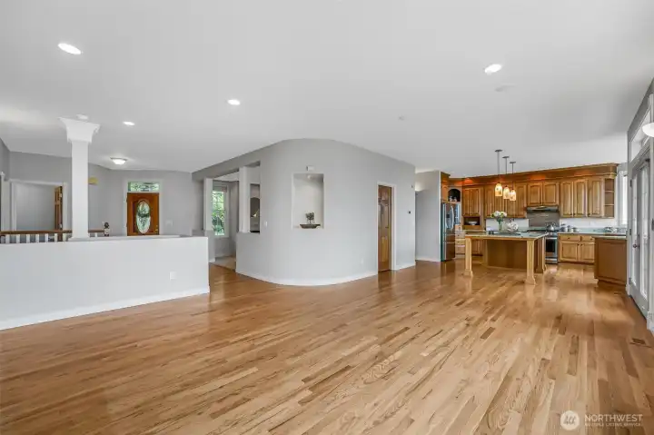 House features 10ft ceilings, real hardwood floors, & many custom features!
