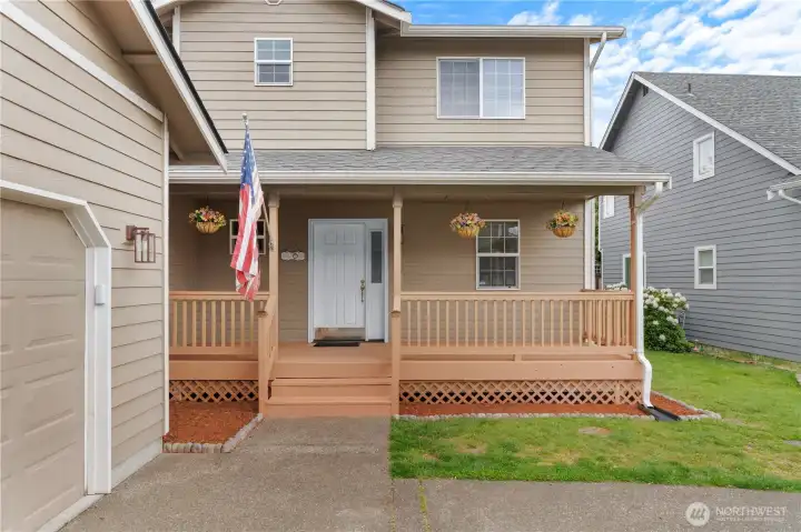 FULL LENGTH COVERED PORCH