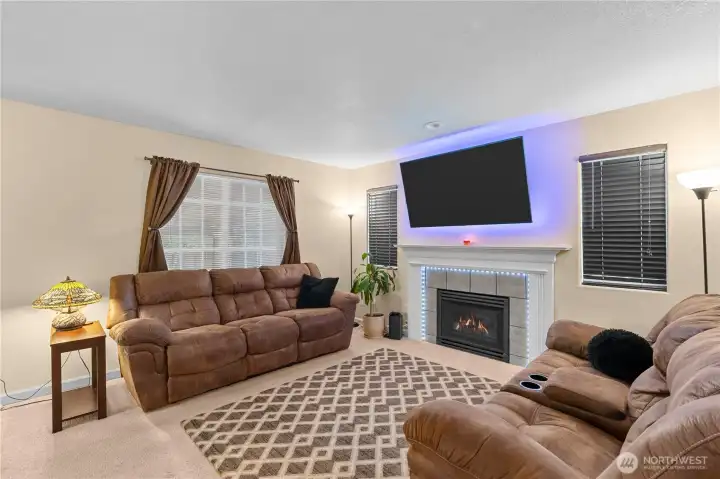 LIVING ROOM | GAS FIREPLACE