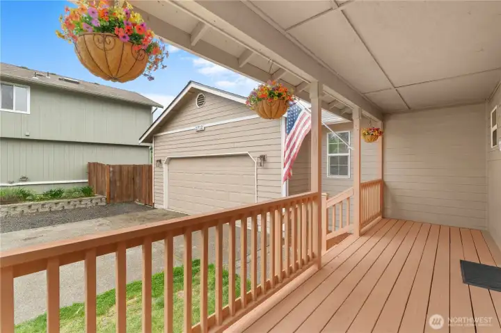 COVERED PORCH | FRESHLY PAINTED