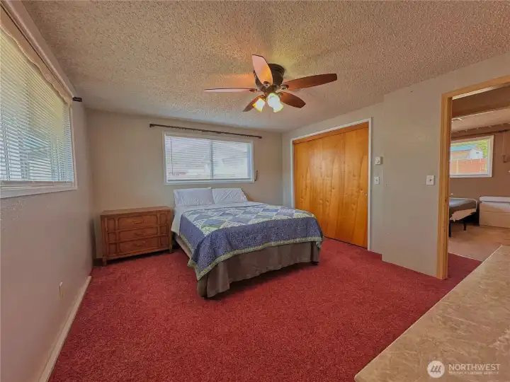 Primary bedroom with private bathroom.