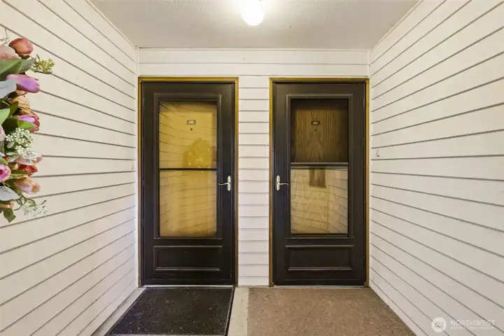 Unit #105 Is Door On Right