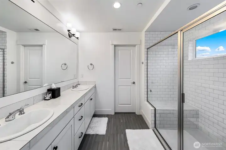 Spa like primary bathroom