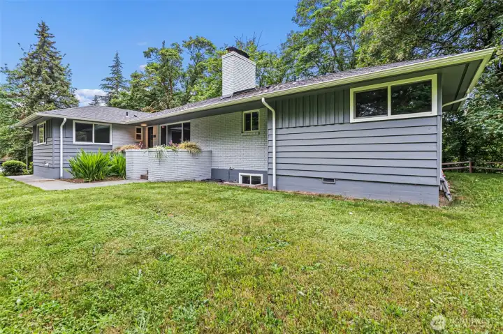 Front of home faces east.