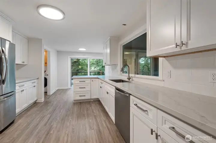 Large open kitchen.