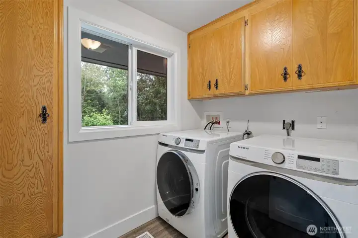 Laundry on main level.