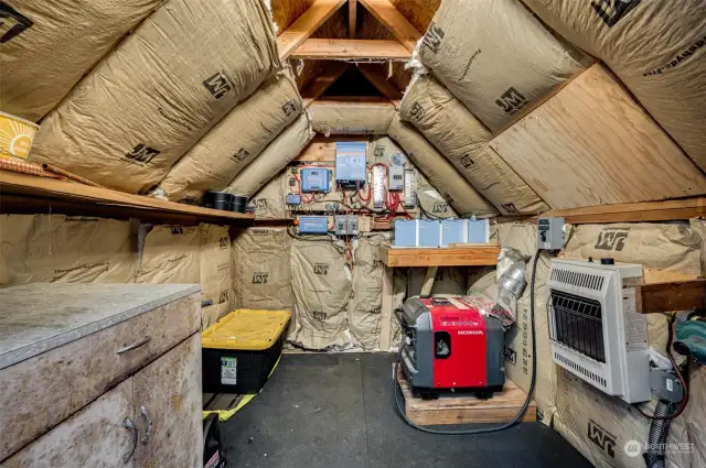 Inside Generator Shed housing Power System