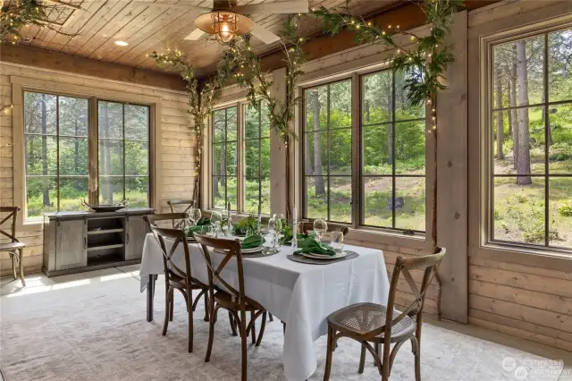 Imagine entertaining all year-round in your beautiful dining room.