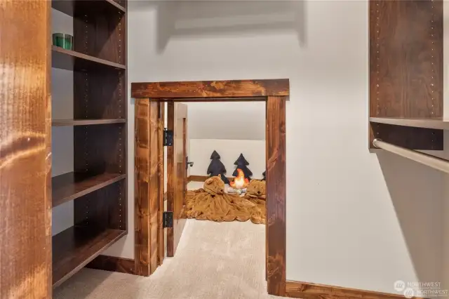 Great storage and kids cave upstairs