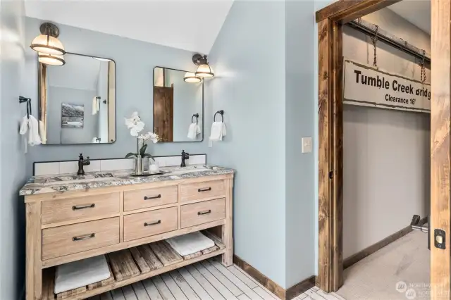 Upstairs .75 bath